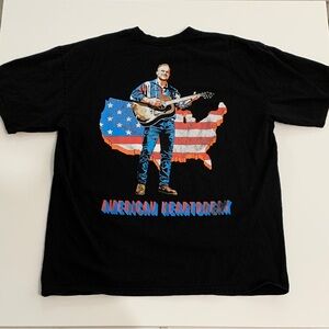 Zach Bryan American Heartbreak Official Tour Concert Graphic Tee Shirt XL Black